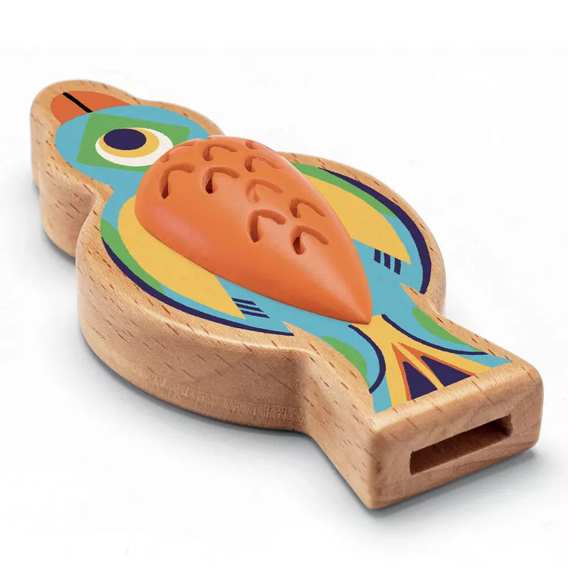 A Djeco Animambo Kazoo toy with a fish on it.