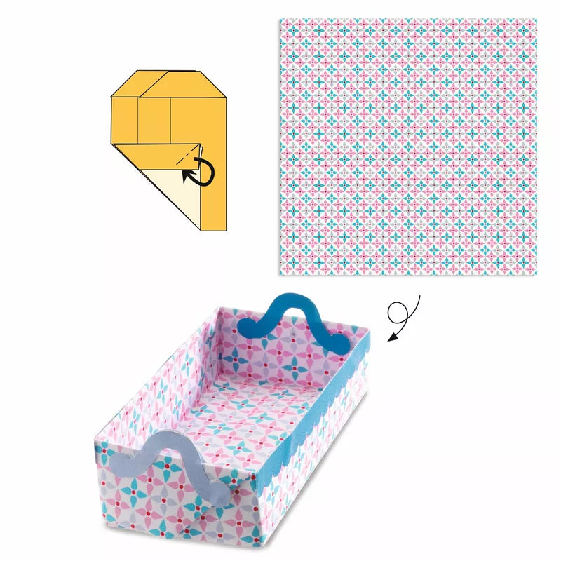How to make small origami boxes for a baby using the Djeco Origami Small boxes set.