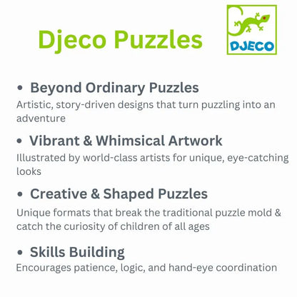 Explore the Djeco Puzz'Art Elephant, a 150-piece puzzle that combines vibrant and whimsical artwork with unique shapes to enhance patience and coordination. Dive into creative elephant designs that spark curiosity and skill-building.