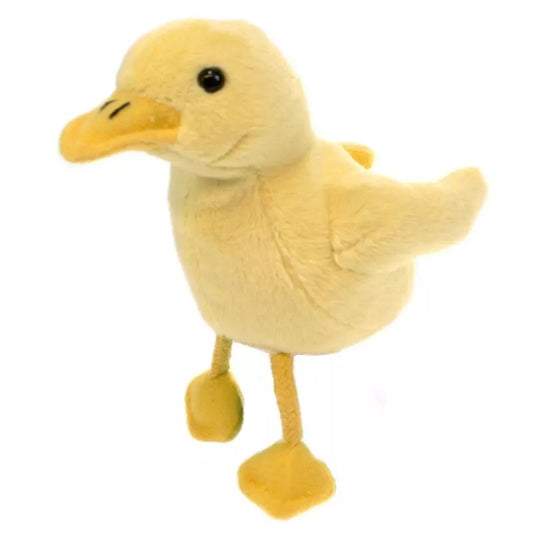 A Duckling Finger Puppet, sized for children or adults’ fingers. Soft padded body, with realistic colours.