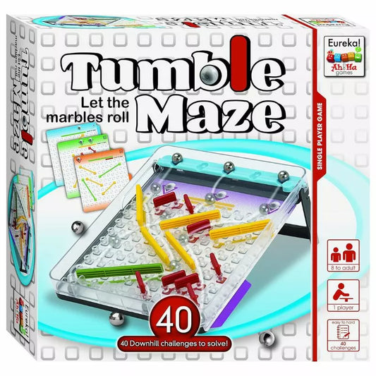 Eureka Ah! Ha Tumble Maze - let the logic puzzles and rolling mazes begin.