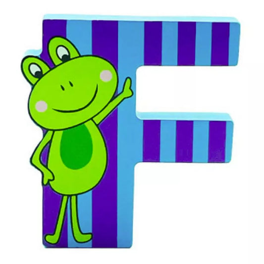 The Wooden Letter Animal – F is for frog.
