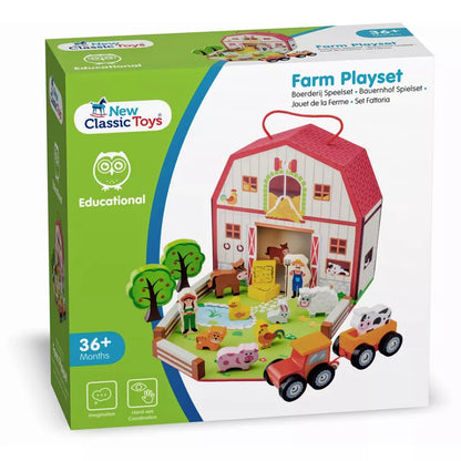 A New Classic Toys Farm House Playset in a box.