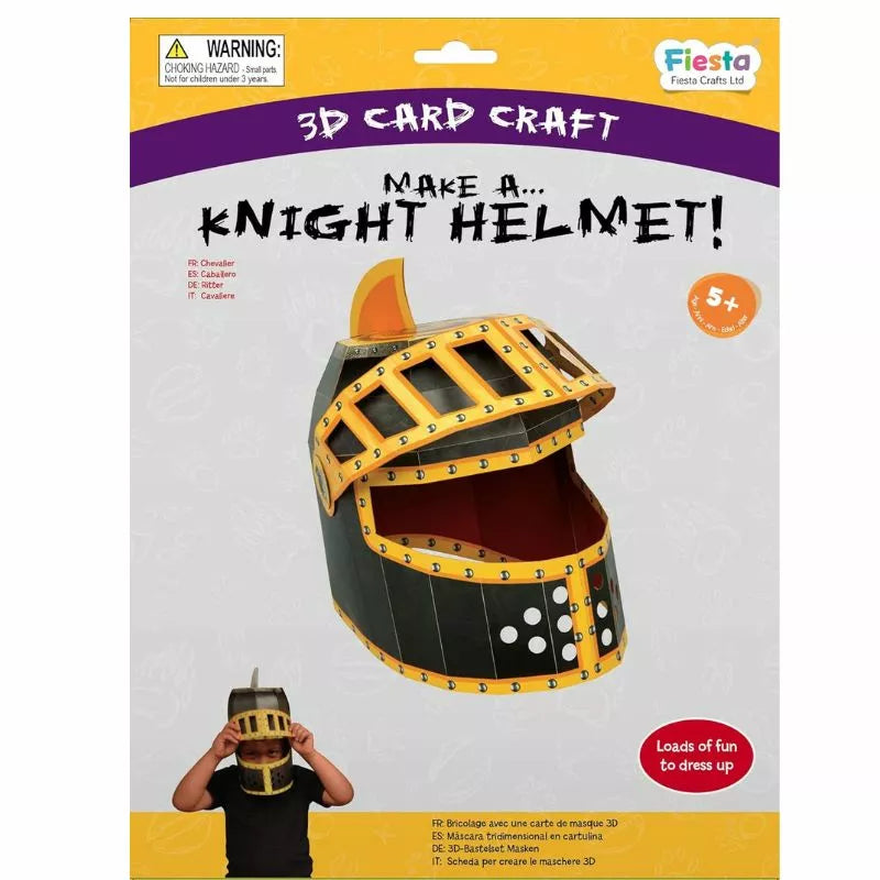 Arts & crafts enthusiasts can now indulge in an innovative project with our Fiesta Crafts 3D Mask Knight Helmet craft kit. This kit allows you to create a stunning knight helmet mask that is perfect for dressing up and imaginative play.