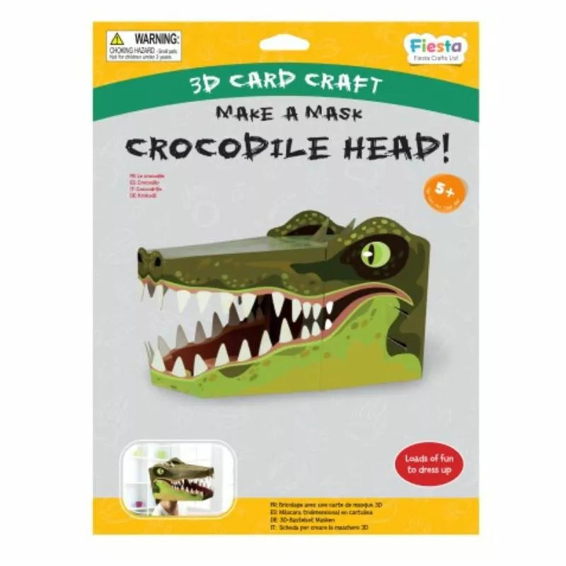 A Crocodile 3D Mask with crocodile's teeth.