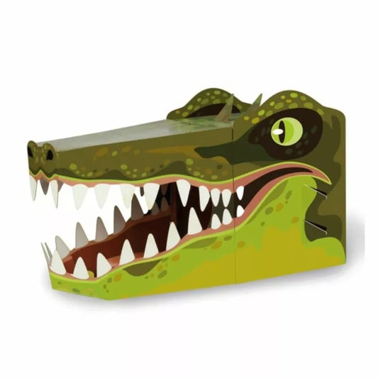 A Crocodile 3D Mask with a large alligator's mouth.