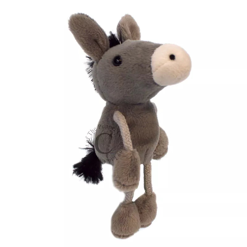 A Donkey Finger Puppet, sized for children or adults’ fingers. Soft padded body, with realistic colours.