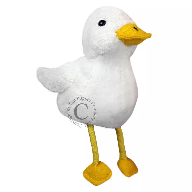 A Duck Finger Puppet, sized for children or adults’ fingers. Soft padded body, with realistic colours.