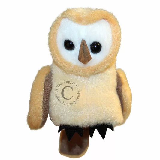 A Barn Owl Finger Puppet, sized for children or adults’ fingers. Soft padded body, with realistic colours.