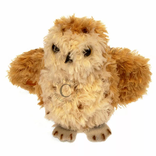 A Tawny Owl Finger Puppet, sized for children or adults’ fingers. Soft padded body, with realistic colours.