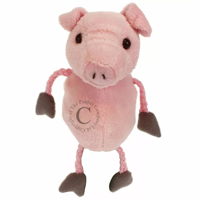 A Pig Finger Puppet, sized for children or adults’ fingers. Soft padded body, with realistic colours.