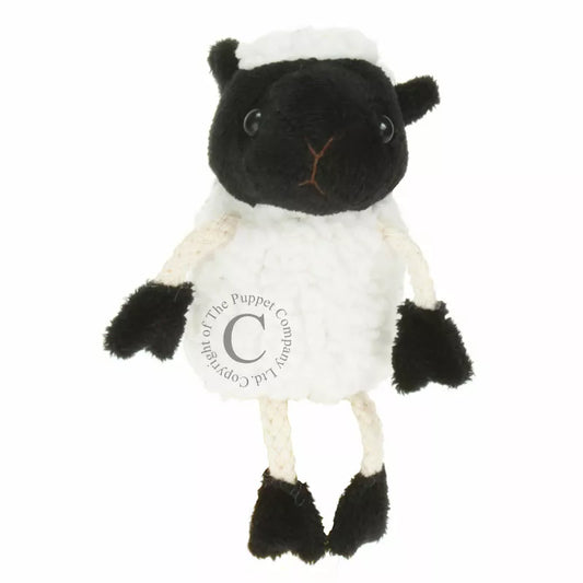 A White Sheep Finger Puppet, sized for children or adults’ fingers. Soft padded body, with realistic colours.