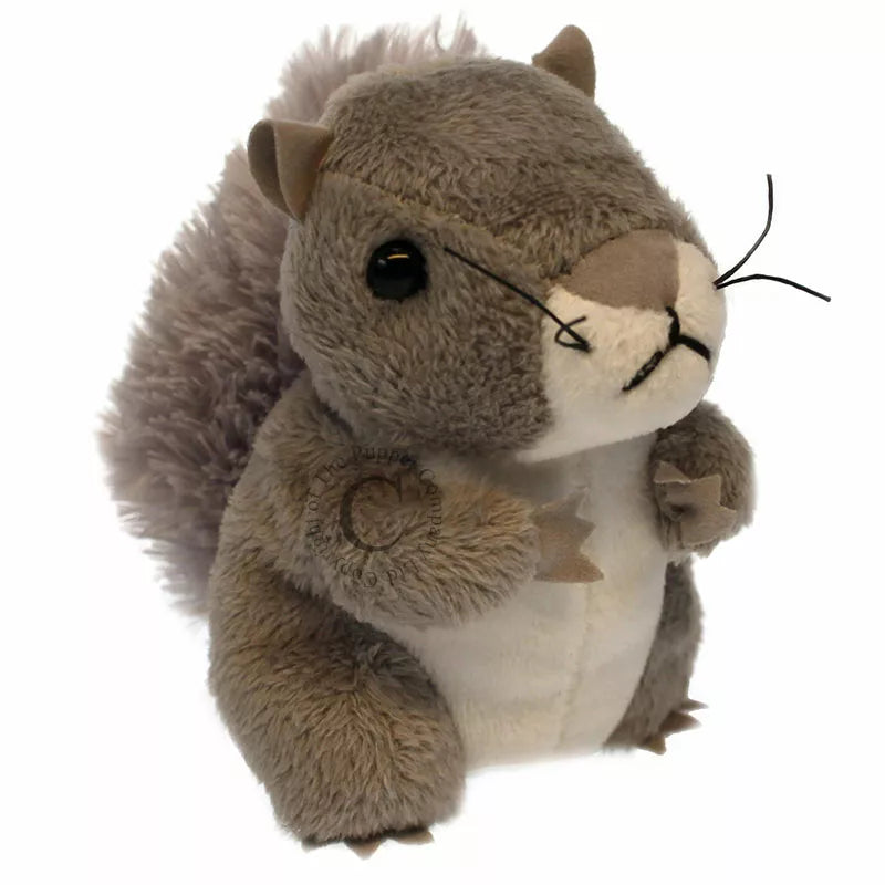 A Grey Squirrel Finger Puppet, sized for children or adults’ fingers. Soft padded body, with realistic colours.