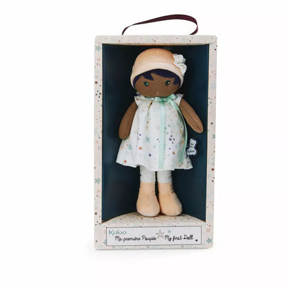Kaloo Manon K First Doll Medium in a box with a tag.