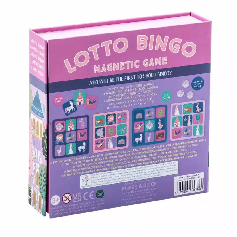 A pink box of Floss & Rock Magnetic Lotto Bingo Fairy Tale.