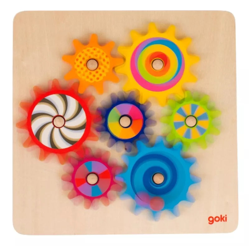 A Goki Cogwheel Game with colorful cogs.