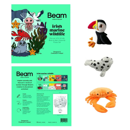 Irish Marine Wildlife Discovery Set with Three Finger Puppets