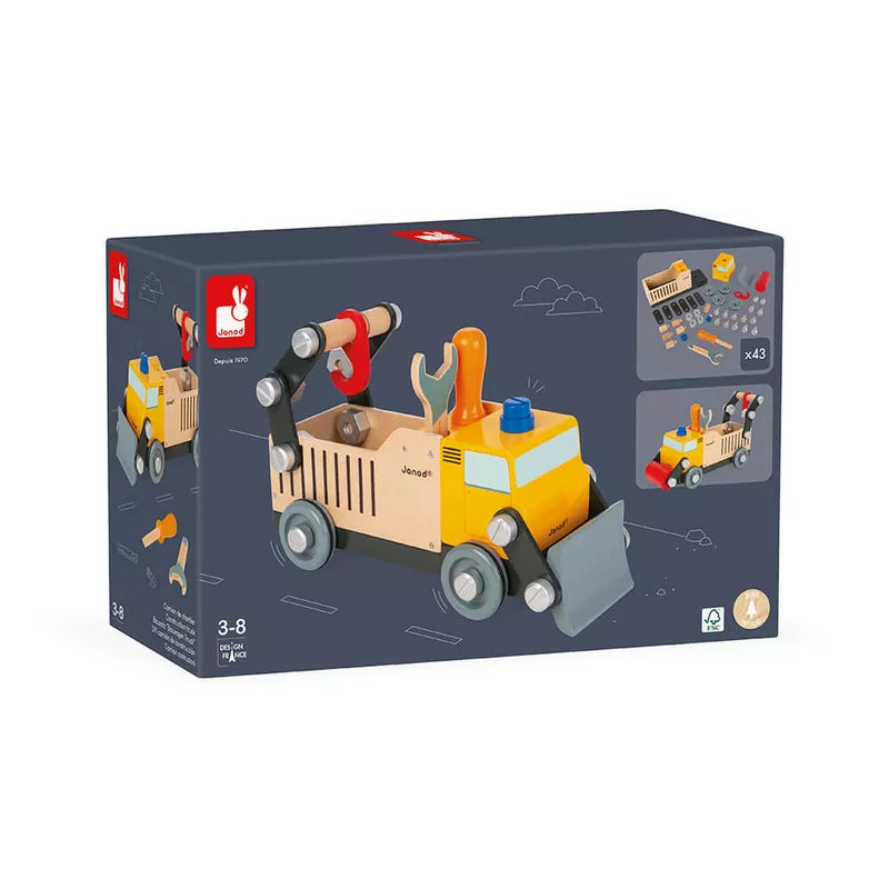 A Janod Brico'kids DIY Construction Truck box.