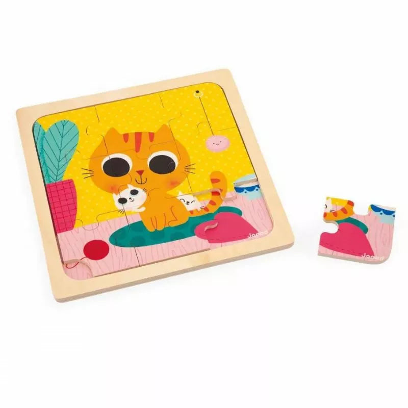 A Janod Peanut The Cat Puzzle, perfect for children.