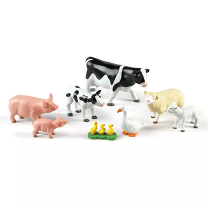 Learning Resources Jumbo Farm Animals - Mommas and Babies for toddlers on a white background.