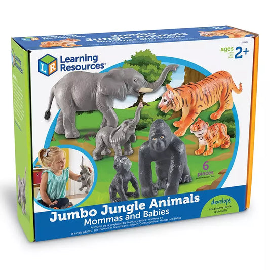 Durable Learning Resources Jumbo Jungle Animals - Mommas And Babies for toddlers featuring Jumbo Jungle Animals.