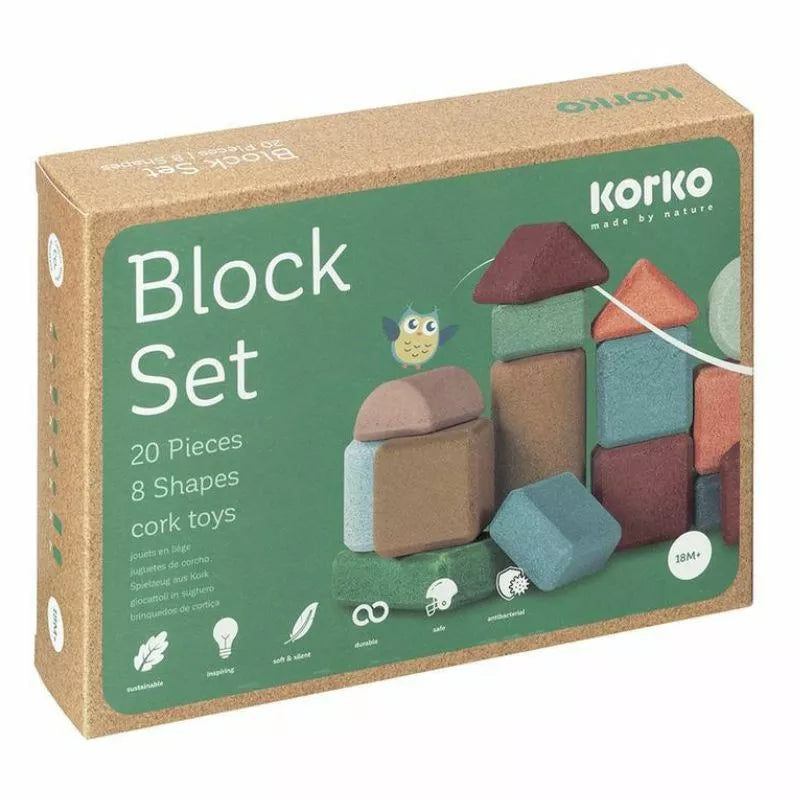 A Korko Small Architects set with different shapes and sizes.