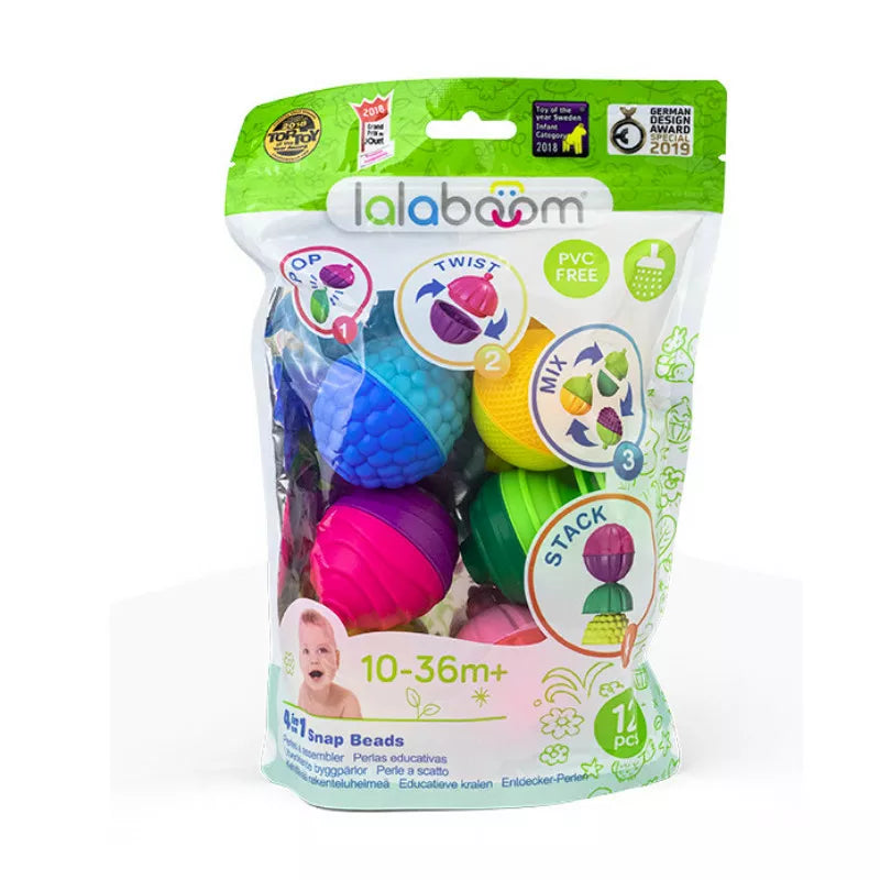 A pack of Lalaboom Educational Beads - 12 Pcs in a bag.