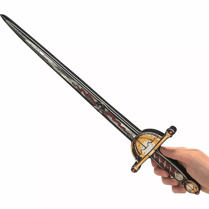 A person is holding a Liontouch Pirate Sword Captain Cross in their hand.
