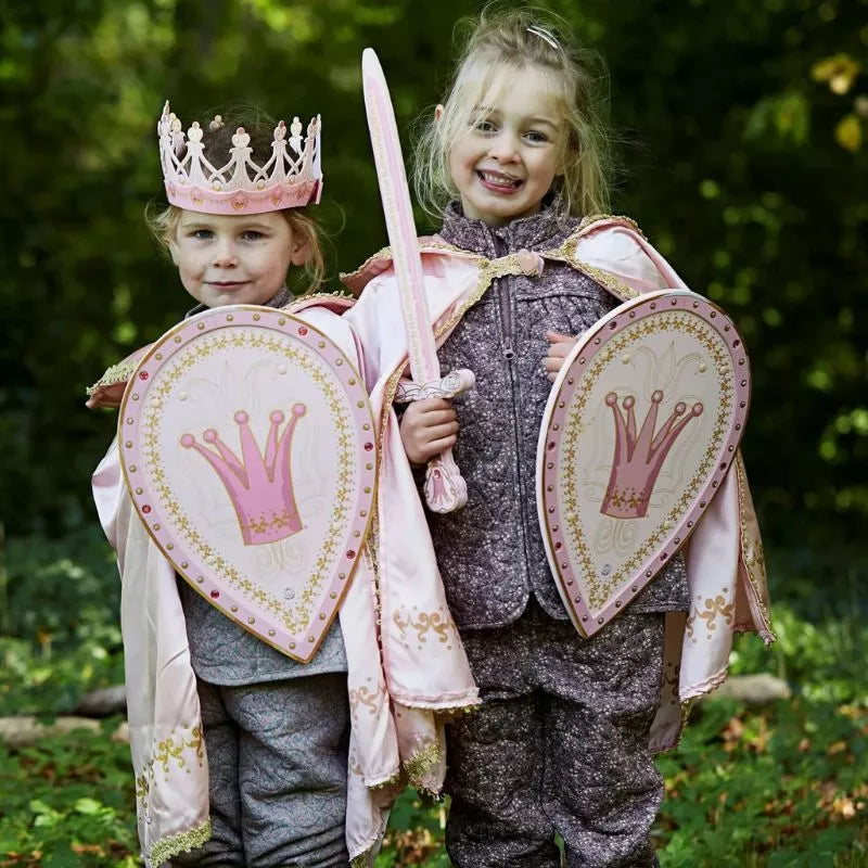 Two little girls dressed up as Liontouch Queen Rosa Shields.