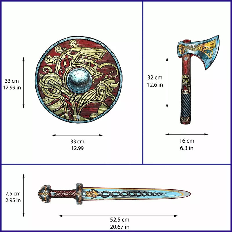Liontouch Viking Set Sword, Shield & Axe
