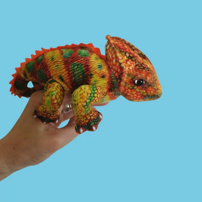 The Puppet Company Orange Chameleon Finger Puppet – Little Creatures Range