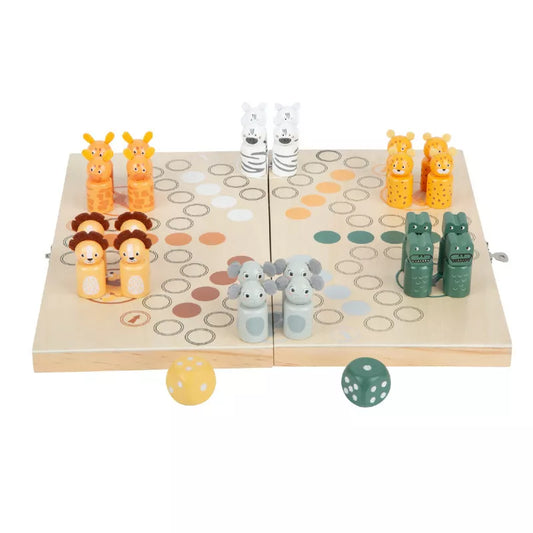 A Ludo Game for 6 Players with giraffes on it.
