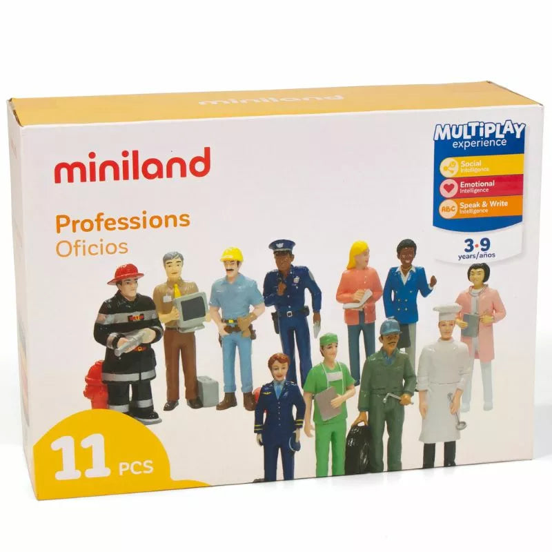 A box of Miniland Figures Professions.