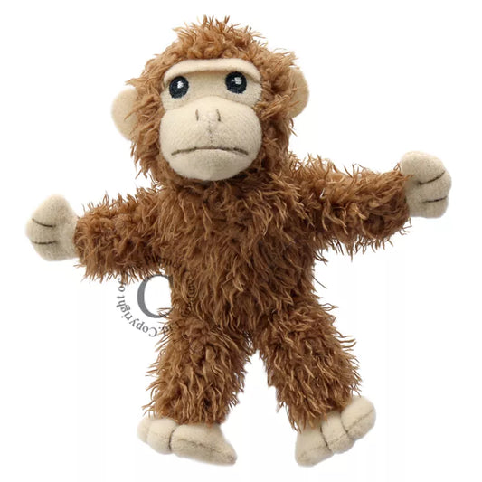 A Monkey Finger Puppet, sized for children or adults’ fingers. Soft padded body, with realistic colours.