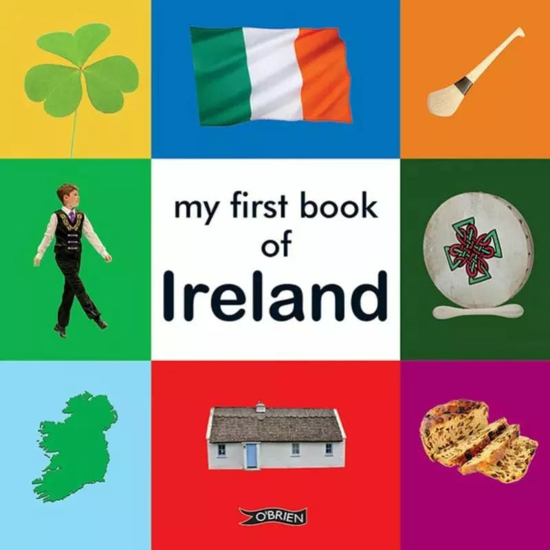 My My First Book of Ireland, filled with Irish symbols and vocabulary words.