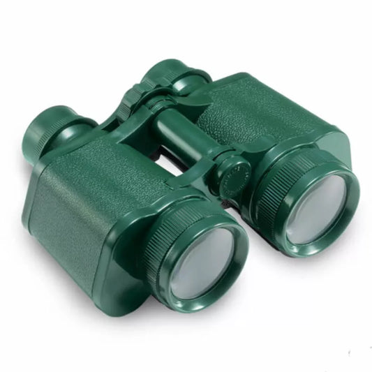 A Navir Binoculars Special 40 Green with Case for children with white lenses, perfect for outdoor play.