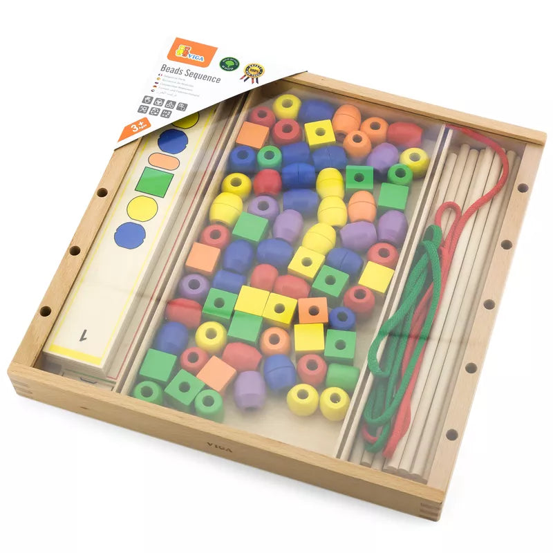 A New Classic Toys Beads Sequencing Game filled with lots of colorful beads.