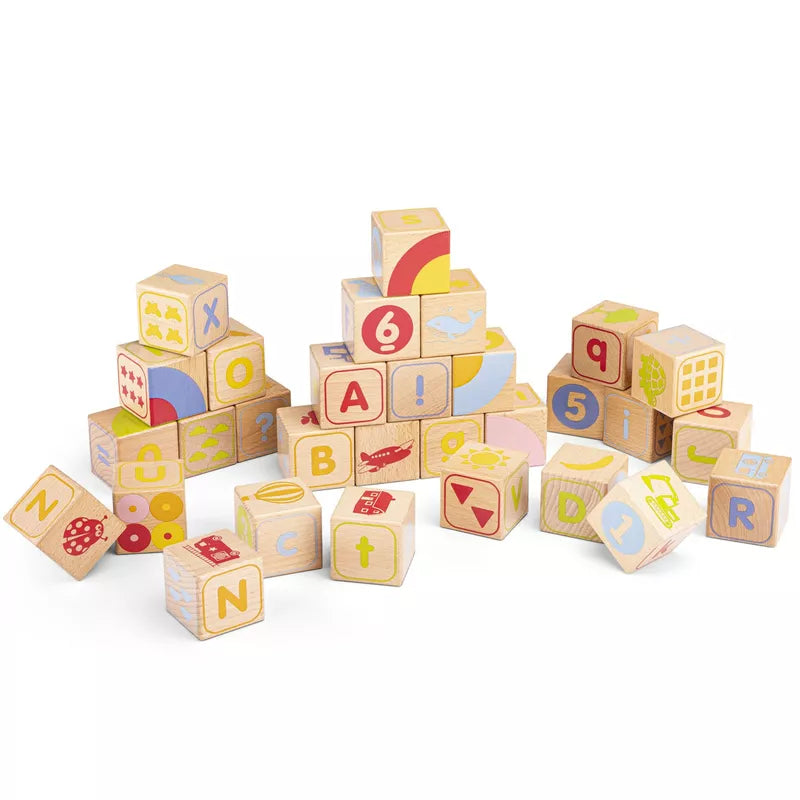 An educational toy featuring ABC Wooden Blocks for early learning fun.