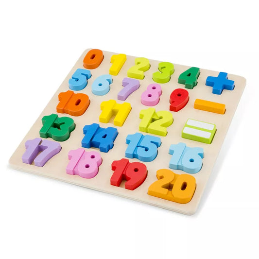 A New Classic Toys Number Puzzle, with numbers and numbers on it.