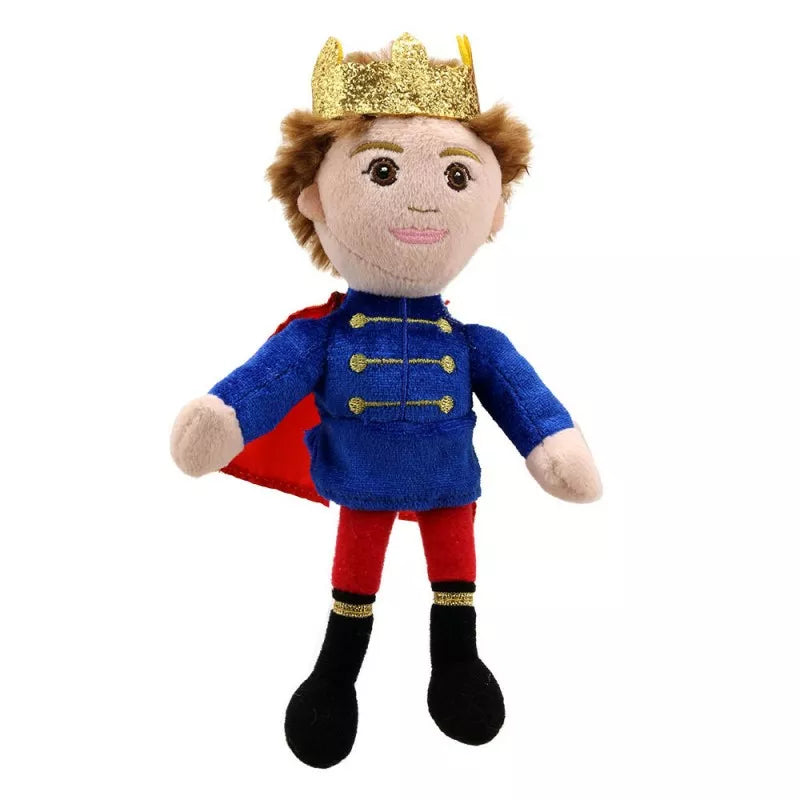 A Finger Puppet Prince, sized for children or adults’ fingers. Soft padded body, with realistic colours.