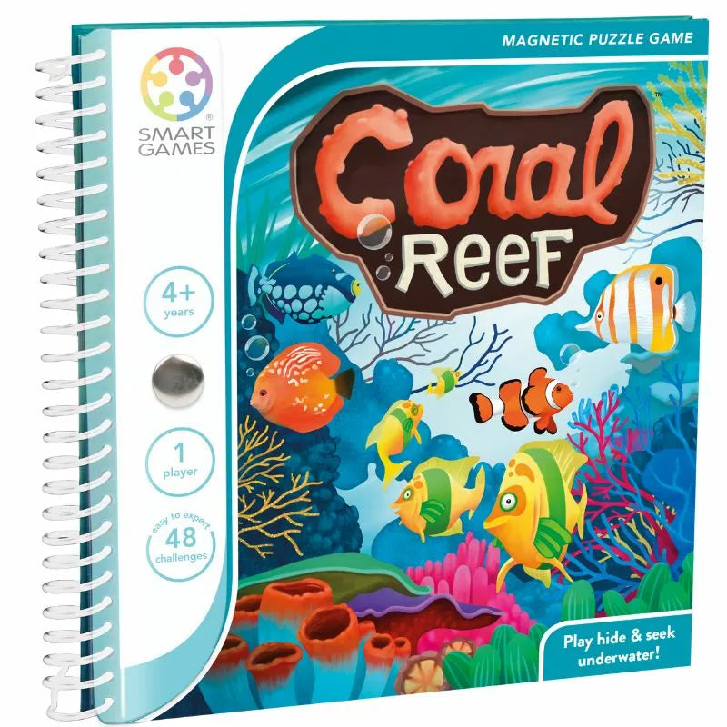 SmartGames Coral Reef magnetic board game.