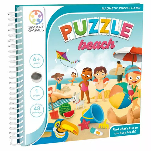 SmartGames Puzzle Beach magnetic board game.