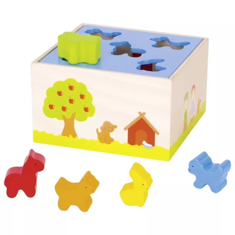 A Sort Box Farm Animals with four pieces of it.
