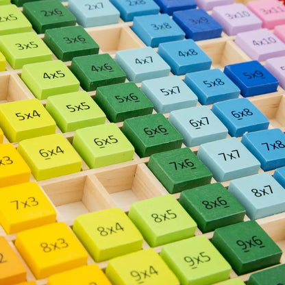 A colorful set of New Classic Toys Times Table Tray, perfect for learning maths and exploring times tables.