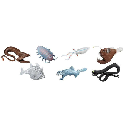 a group of TOOBS® Figurines Deep Sea Creatures on a white background.