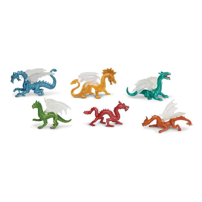 a set of TOOBS® Figurines Dragons on a white background.