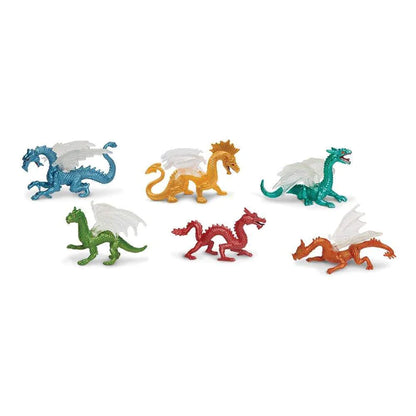 a set of TOOBS® Figurines Dragons on a white background.