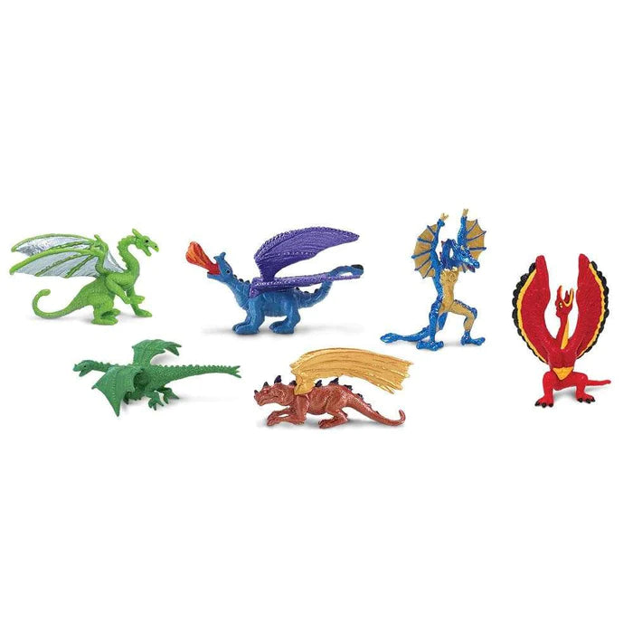 a group of TOOBS® Figurines Lair of the Dragons Coll. 1 on a white background.