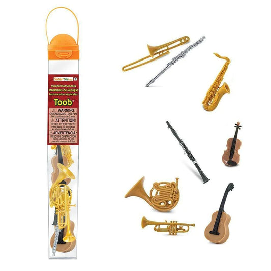 TOOBS® Figurines Musical Instruments: a set of TOOBS® Figurines Musical Instruments in a package.