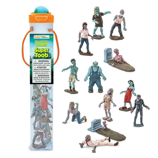 a group of TOOBS® Figurines Zombies in a plastic bag.